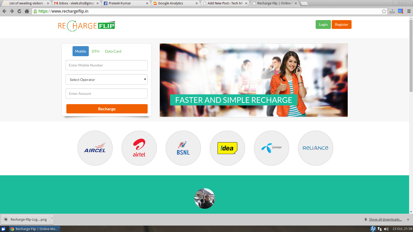 RechargeFlip Mobile Recharge Portal Made in Bihar with Love
