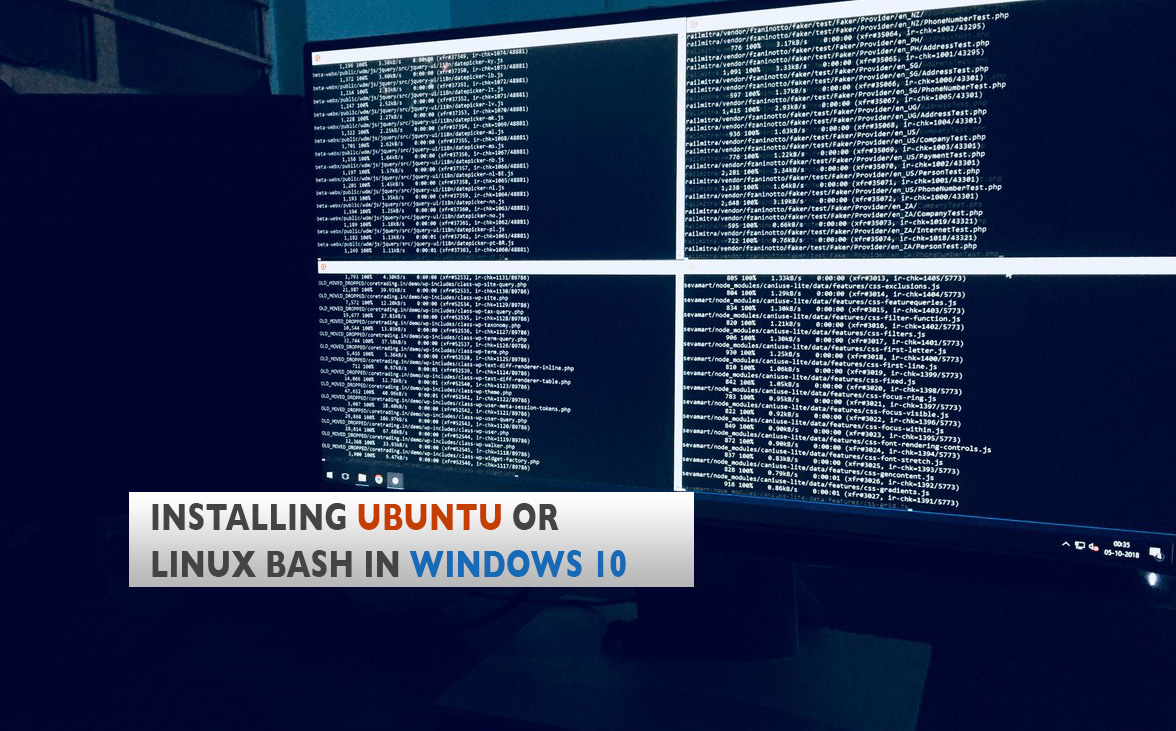 How to Install Linux Bash on Windows 10 & run Ubuntu inside it